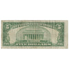 USA 1934A $5 Note, FR #1651, Julian-Morgenthau, Silver Certificate, F-VF