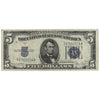 USA 1934D $5 Note, FR #1654, Clark-Snyder, Silver Certificate, VF