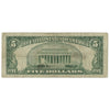 USA 1953 $5 Note, FR #1532, Priest-Humphrey, Silver Certificate, CIRC