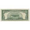 USA 1953A $5 Note, FR #1533, Priest-Anderson, Silver Certificate, VF