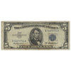 USA 1953A $5 Note, FR #1533, Priest-Anderson, Silver Certificate, F-VF