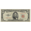 USA 1953B $5 Note, FR #1534, Smith-Dillon, United States Note, F-VF