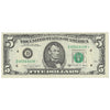 USA 1988A $5 Note, FR #1980D*, Villalpando-Brady, Star Note, Cleveland, VF-EF