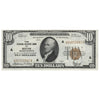 USA 1929 $10 Note, FR #1860A, Jones-Woods, Federal Reserve Bank of Boston, EF