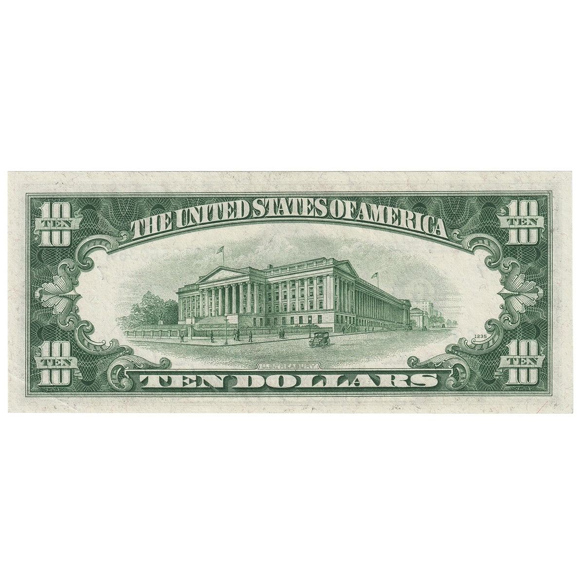 USA 1950 $10 Note, FR #2010G, Clark-Snyder, Chicago, AU-UNC