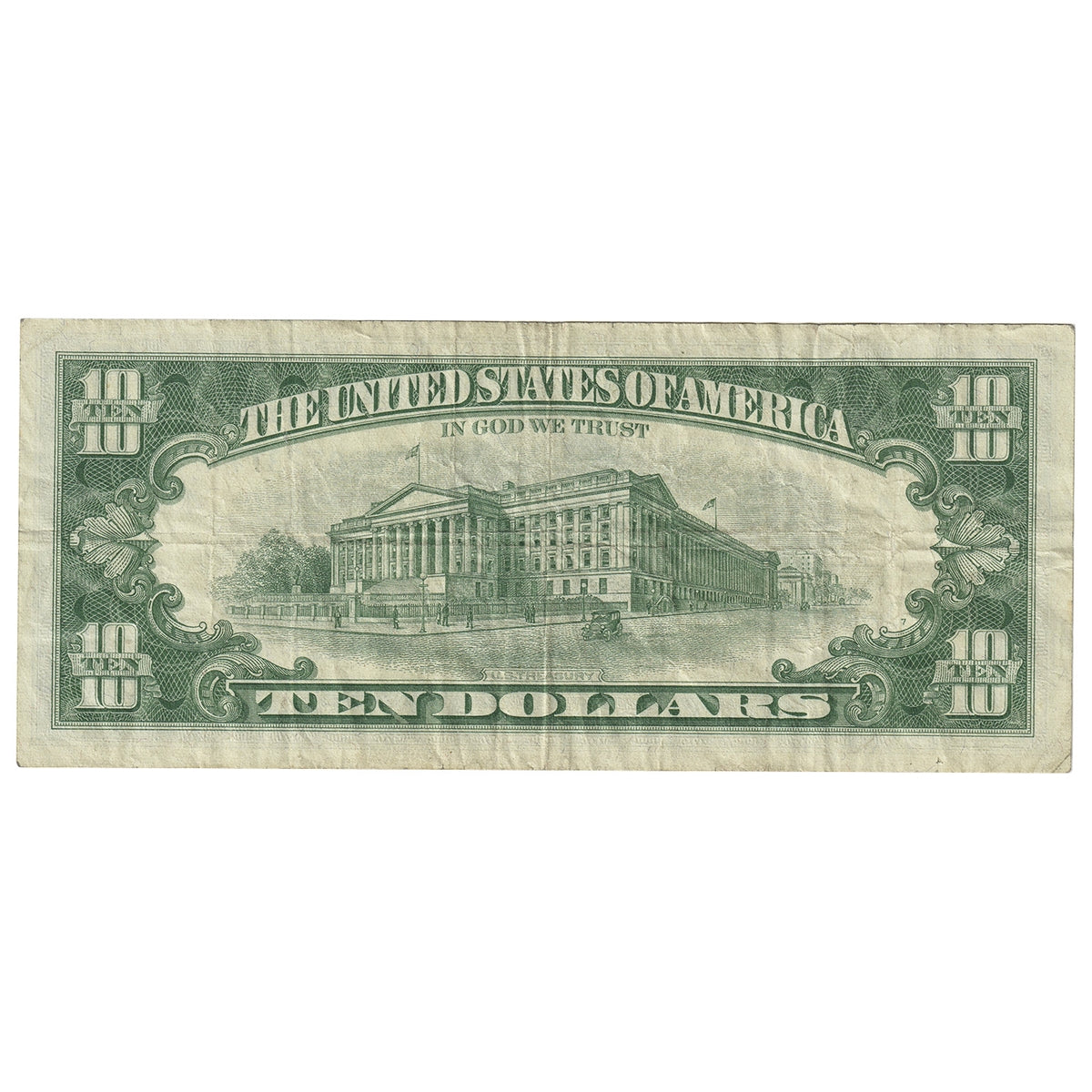 USA 1963A $10 Note, FR #2017D*, Granahan-Fowler, Star Note, Cleveland, VF