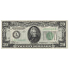 USA 1934A $20 Note, FR #2055L, Julian-Morgenthau, San Francisco, UNC