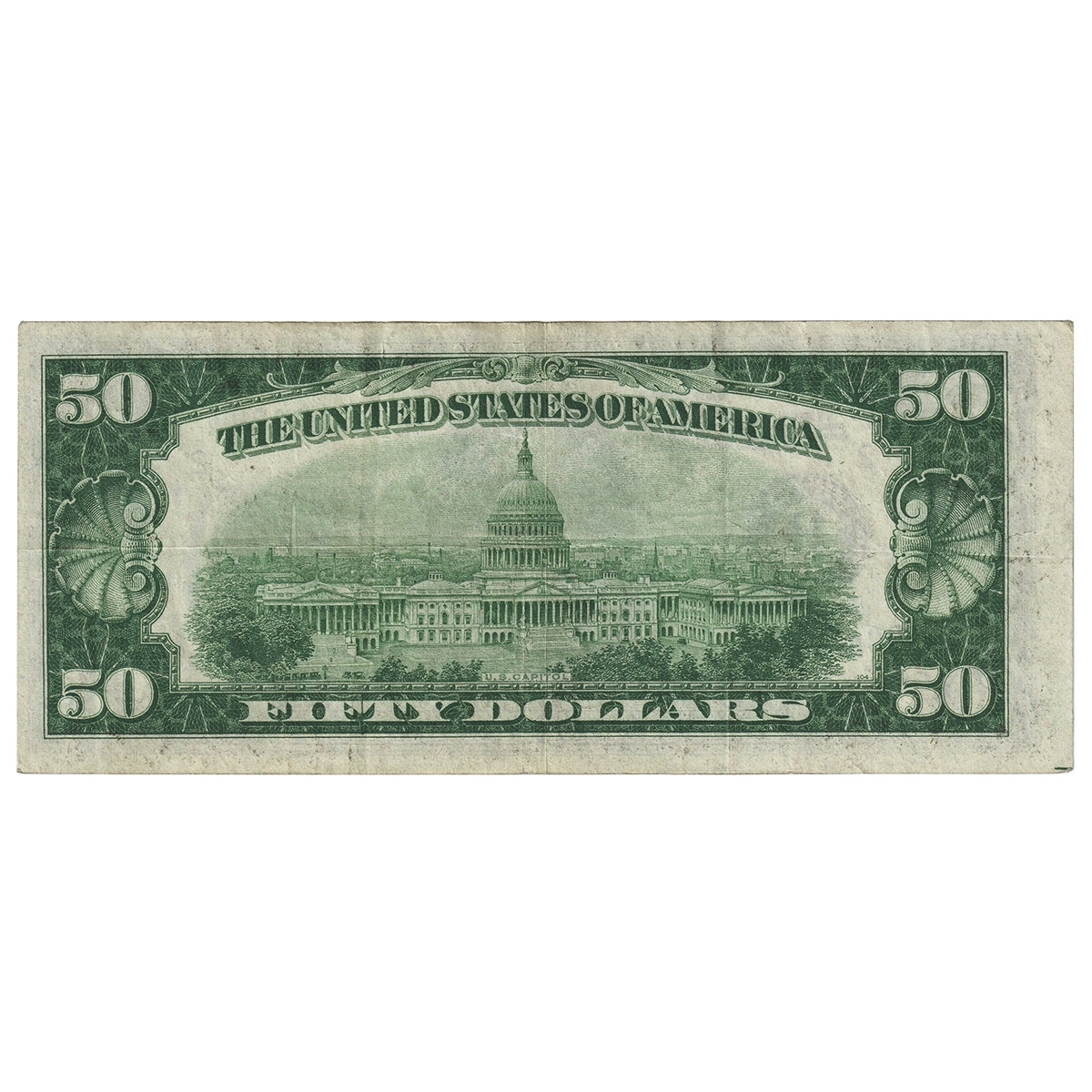 USA 1934A $50 Note, FR #2103B, Julian-Morgenthau, New York, VF