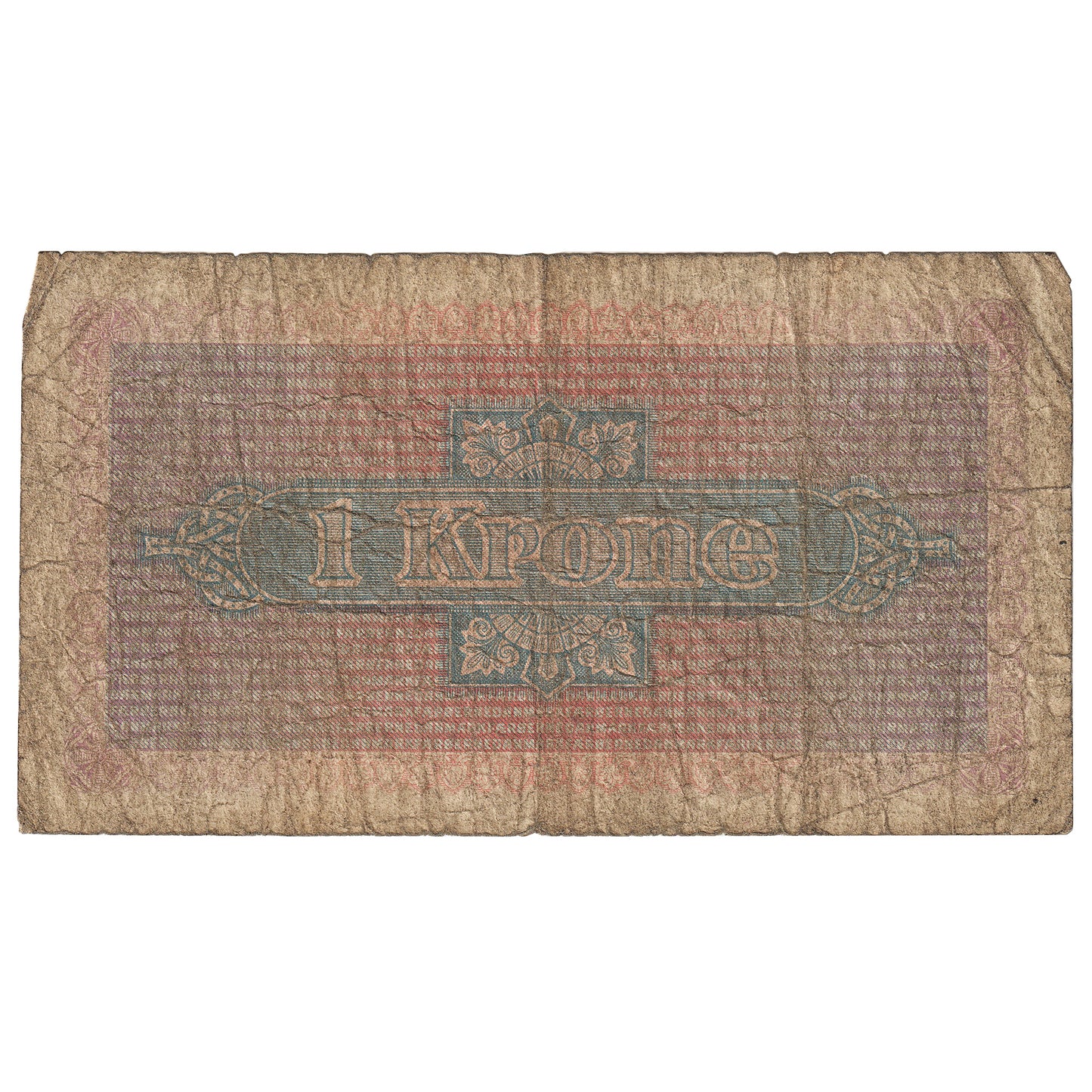 Faeroe Islands 1940 1 Krone Note, Pick #9, VG