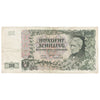 Austria 1954 100 Schilling Note, Pick #133a, F