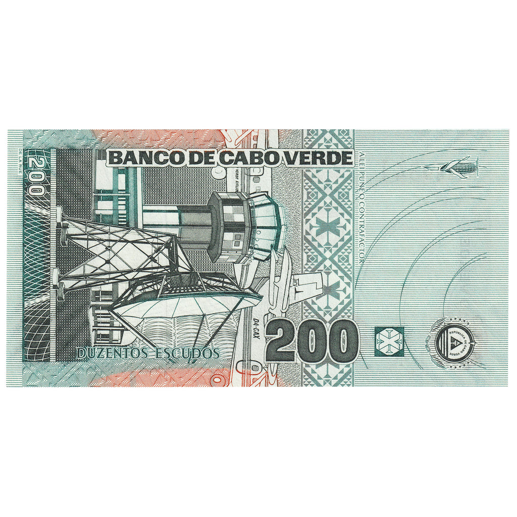Cape Verde 2005 200 Escudos Note, Pick #68a, UNC