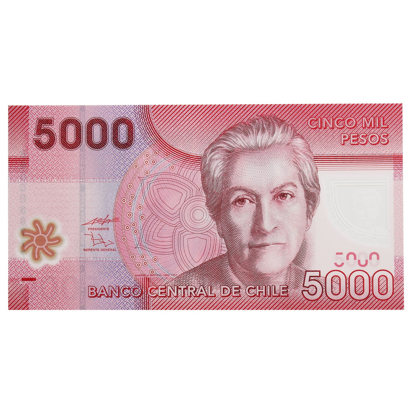 Chile 2009 5000 Peso Note, Pick #163a, UNC