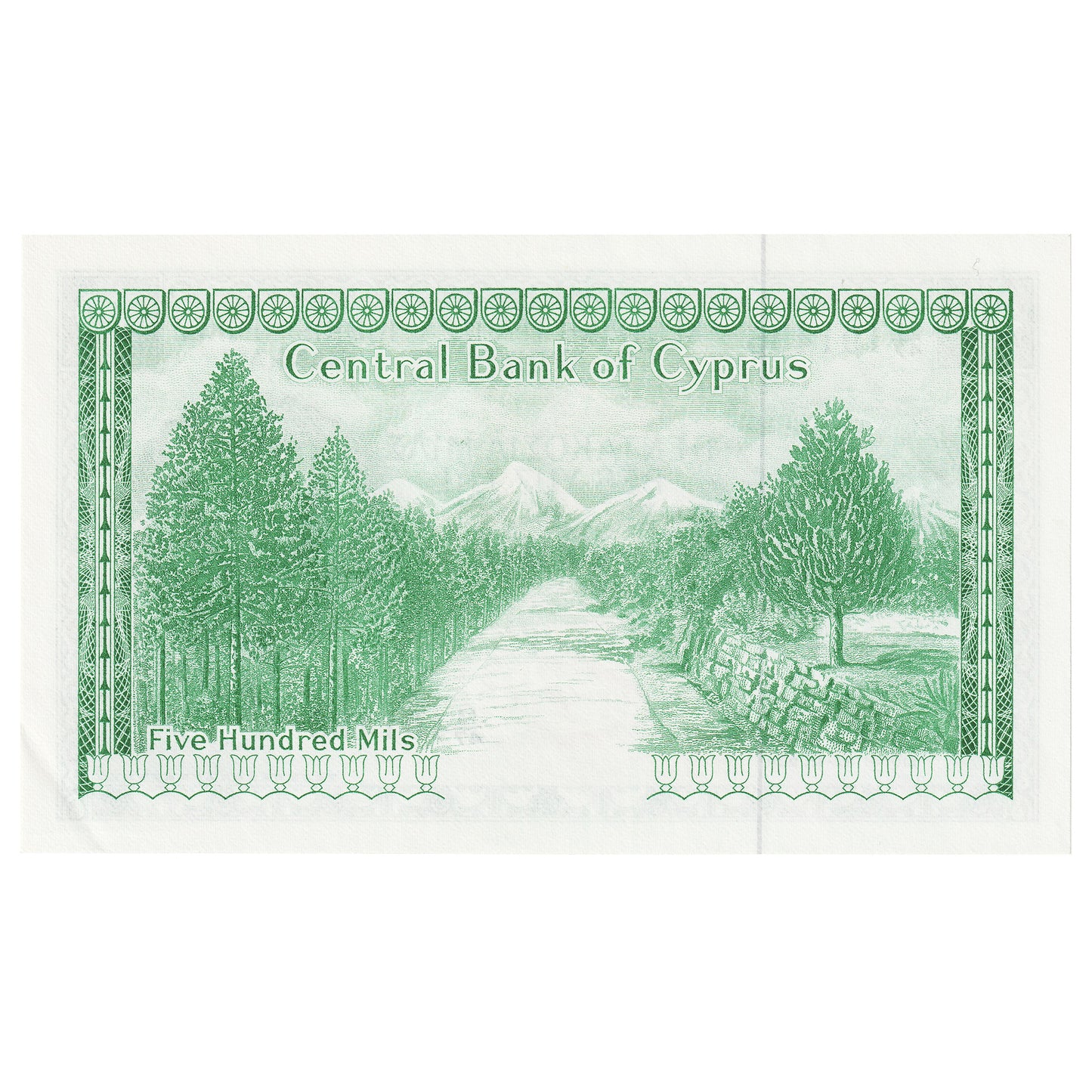 Cyprus 1979 500 Mils Note, Pick #42c, UNC