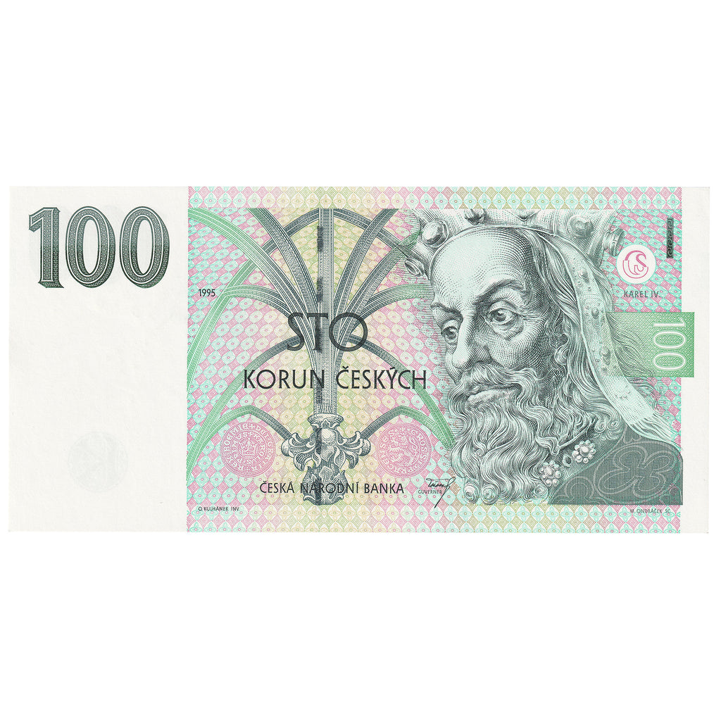 Czech Republic 100 Korun Note, Pick #12, UNC