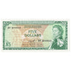 East Caribbean States 1965 5 Dollar Note, Pick #14h, Signature 10, VF-EF