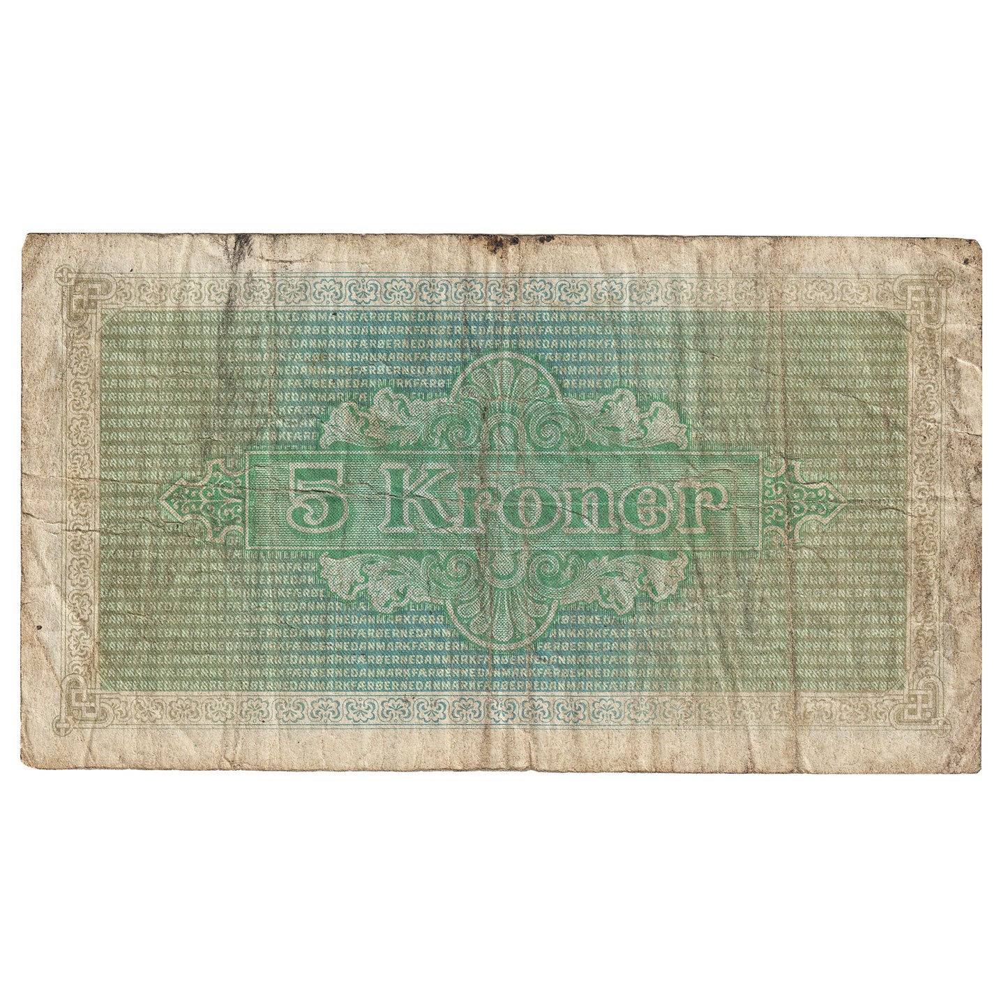 Faeroe Islands 1940 5 Kroner Note, Pick #10, F