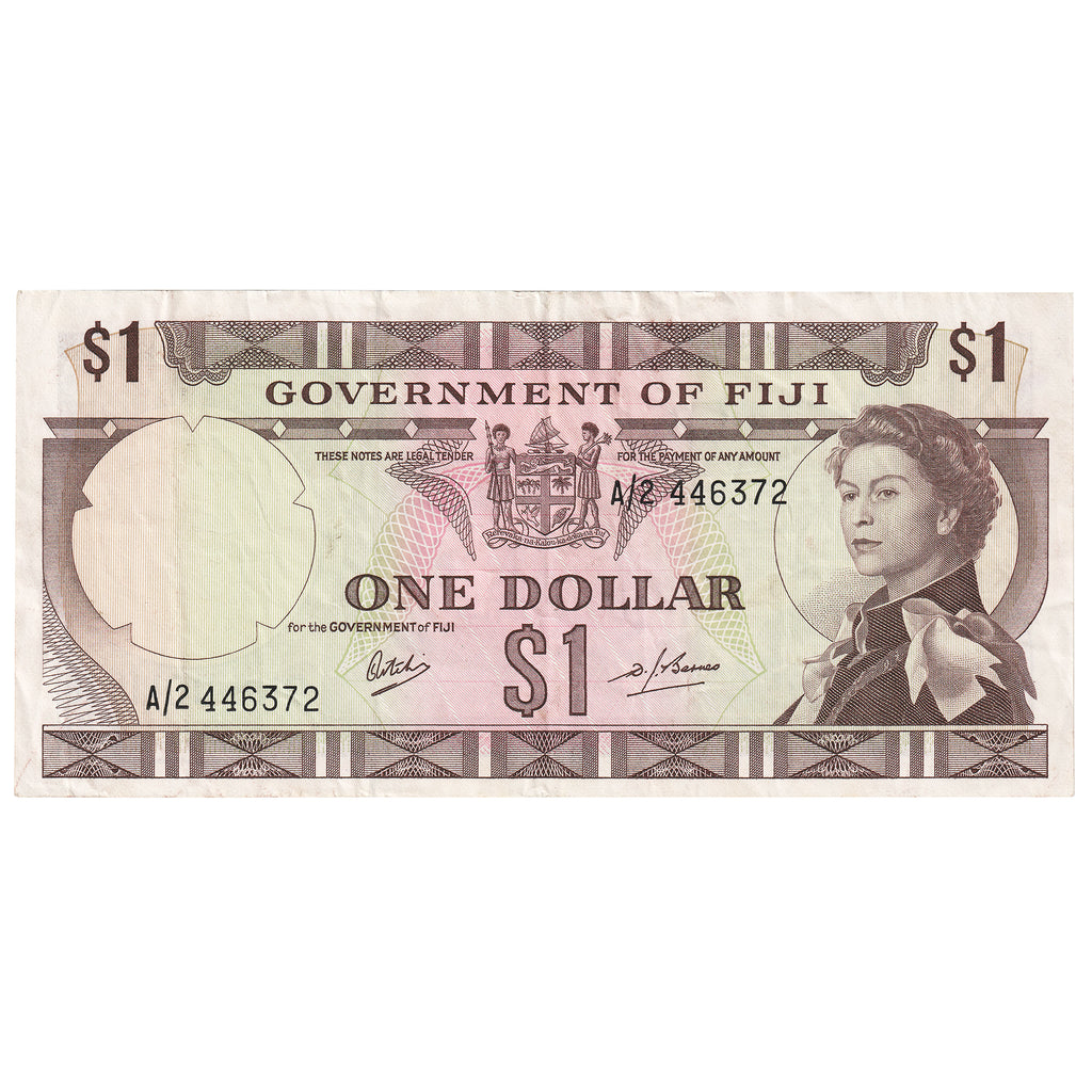 Fiji 1 Dollar Note, Pick #76a, UNC