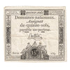 France 1793 15 Sols Note, Pick #A69, VF