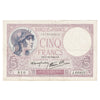 France 1940 5 Francs Note, Pick #83, EF