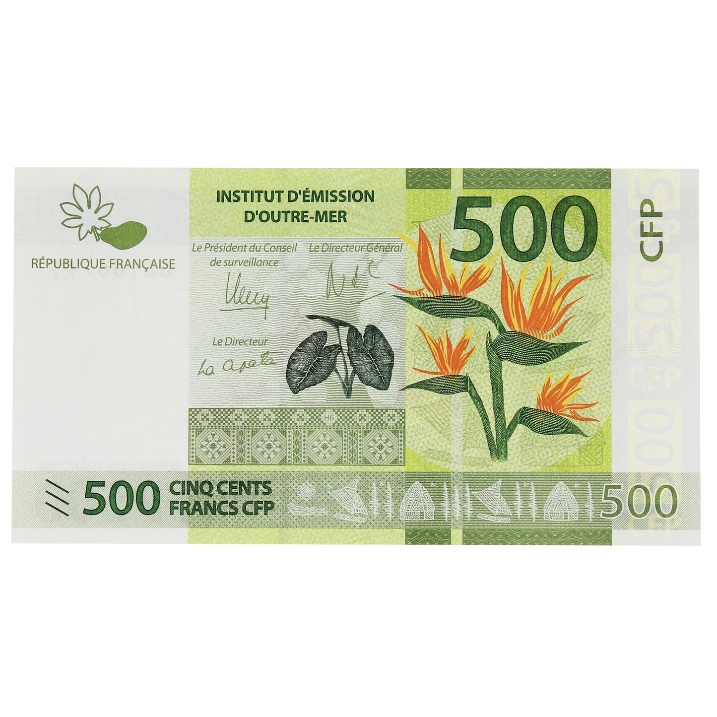 French Pacific Territories 2014 500 Francs Note, Pick #5, UNC