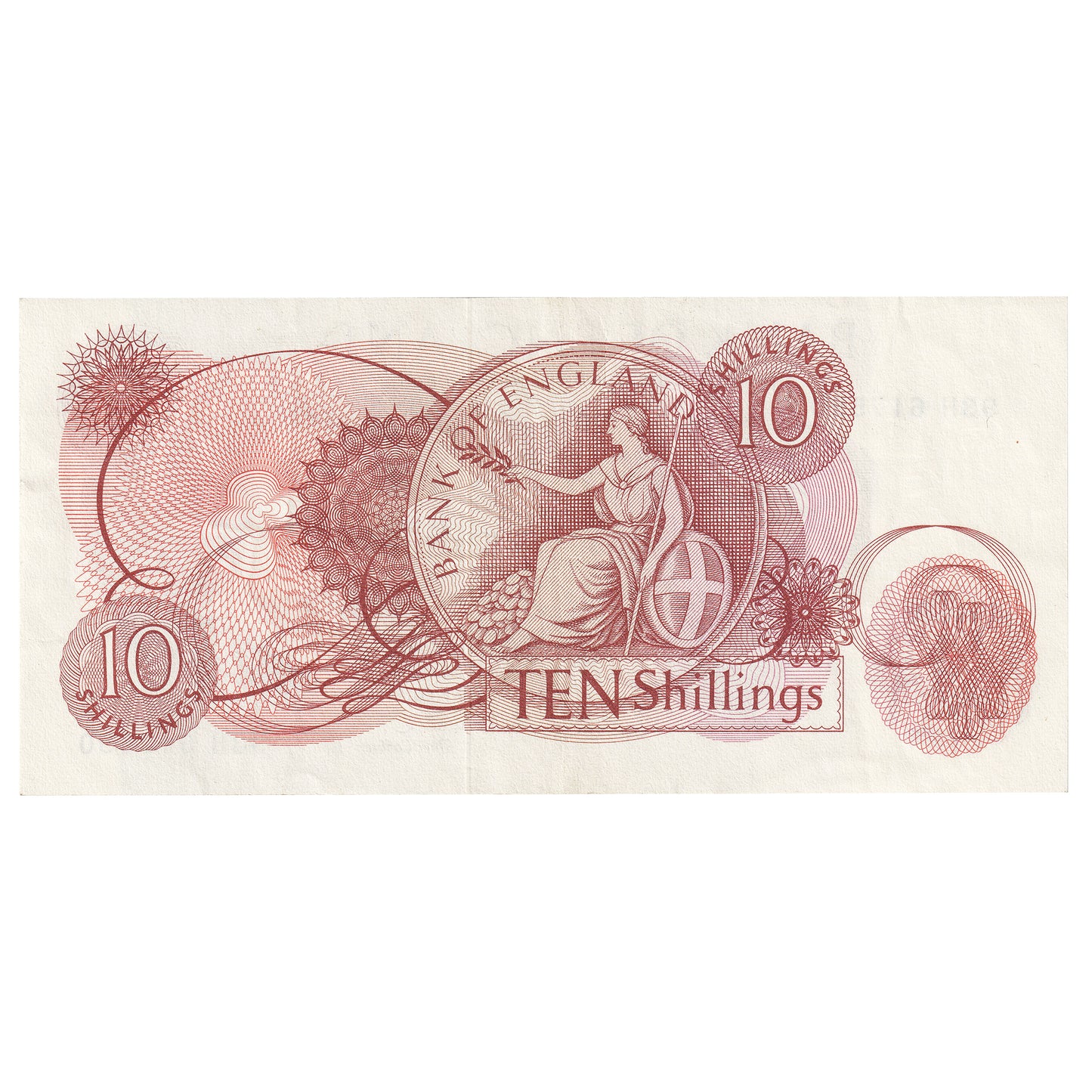 Great Britain 1961 10 Shilling Note, BE37c, AU
