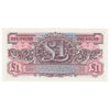 Great Britain 1948 British Armed Forces 1 Pound Note, Pick #M22b, 2nd Series, UNC