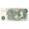 Great Britain 1967 1 Pound Note, BE76d, R_L, EF