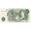 Great Britain 1967 1 Pound Note, BE76d, R_L, VF-EF