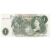 Great Britain 1970- 1 Pound Note, BE81c, AU
