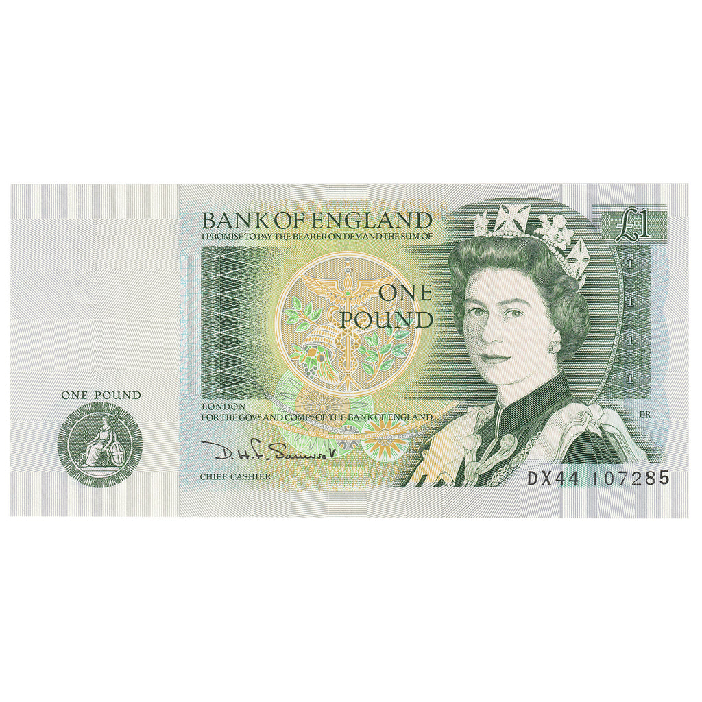 Great Britain 1981 1 Pound Note, BE87c, AU