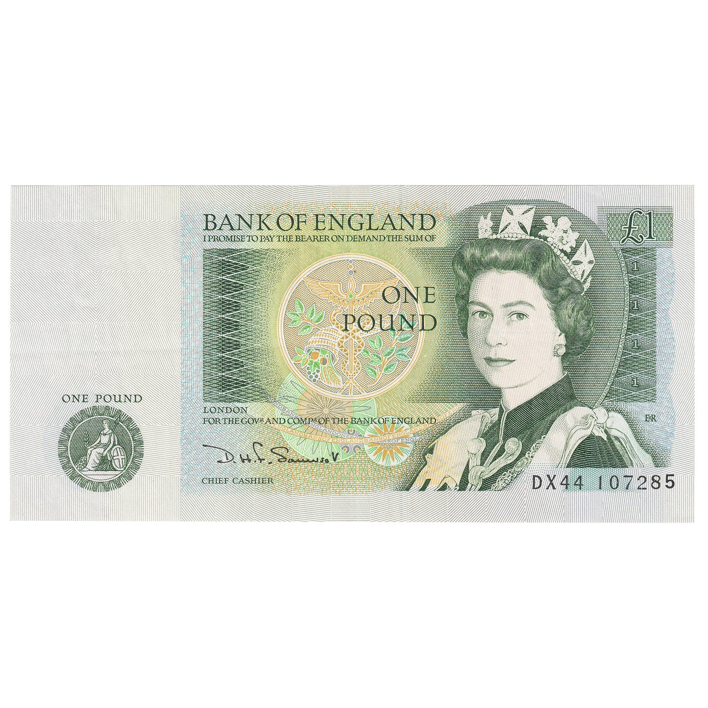 Great Britain 1981 1 Pound Note, BE87c, AU