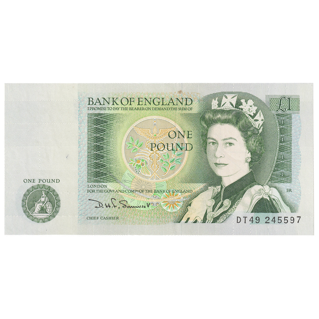 Great Britain 1 Pound Note, Pick #377b, UNC