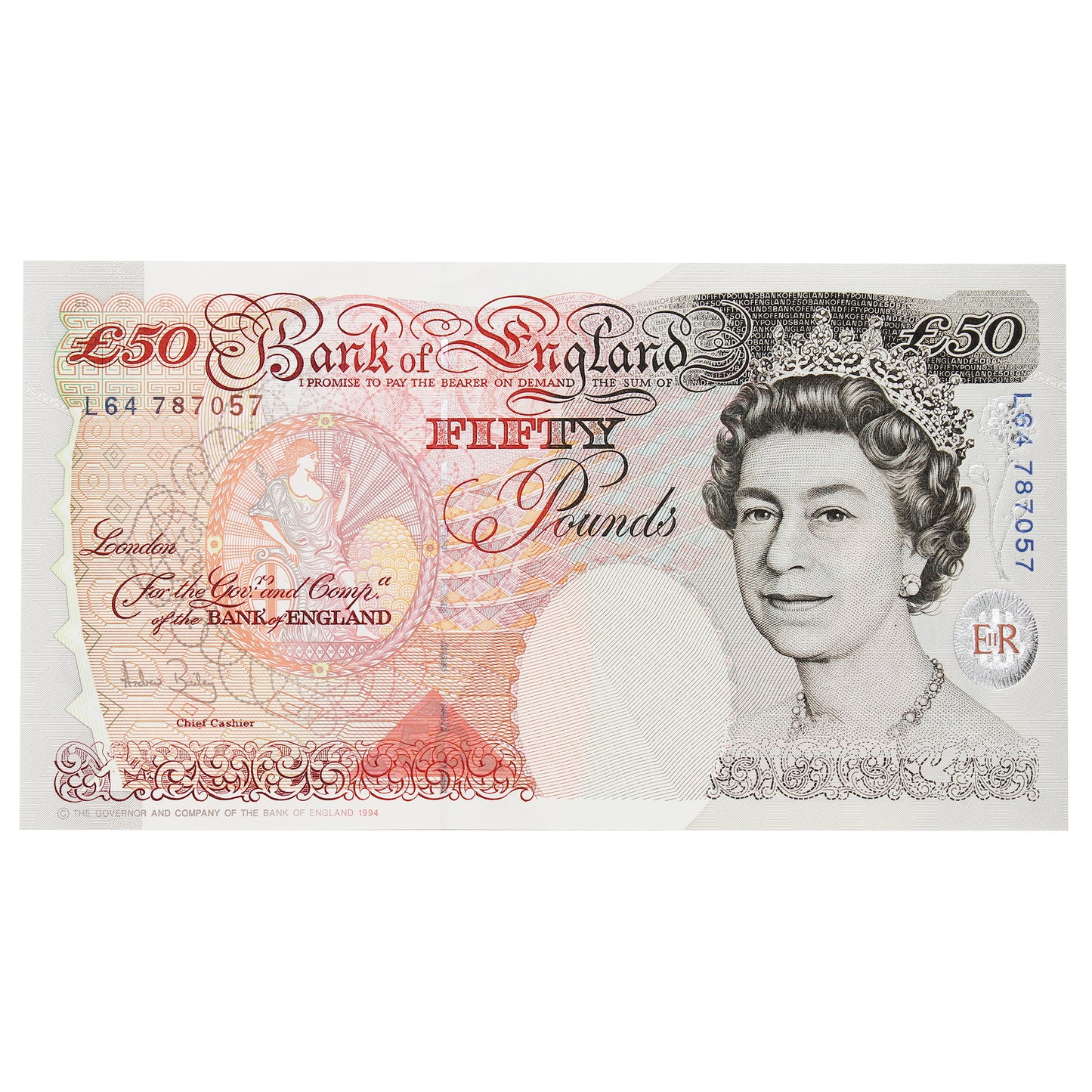 Great Britain 2006 50 Pound Note, BE263, UNC