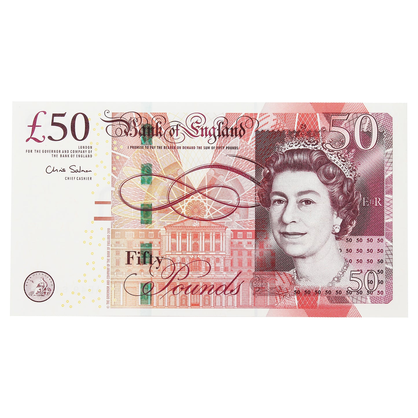 Great Britain 2011 50 Pound Note, BE264b, AU
