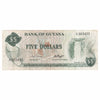 Guyana 1966-92 5 Dollar Note, Pick #22b, Signature 3, VF