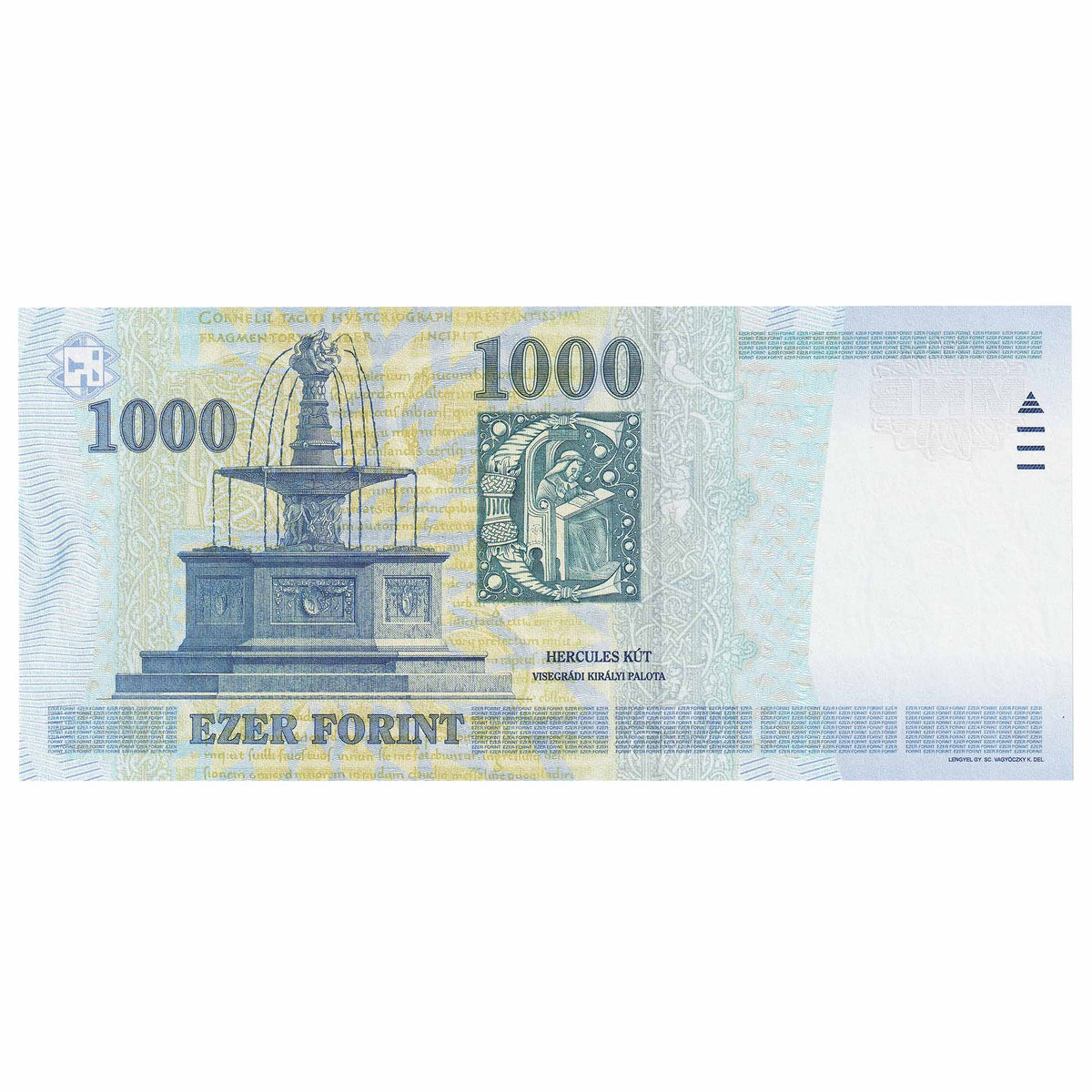 1000 Forint Note Hungary 2006 1,000 Forint Note, Pick #195b, UNC – Colonial Acres Coins