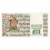 Ireland 1988-89 1 Pound Note, E139, VF