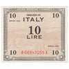 Italy 1943 10 Lire Note, Pick #M13b, Without F, AU