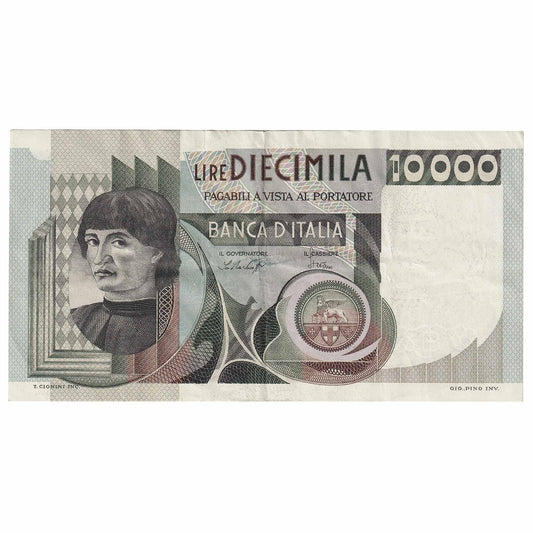 Italy 1976 10,000 Lire Note, Pick #106a, EF