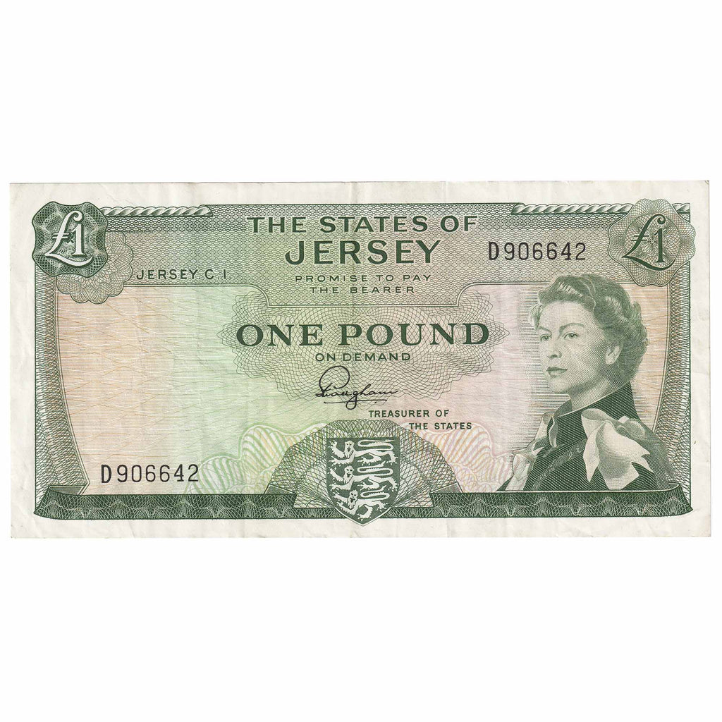 Jersey 1 Pound Note, Pick #8a, VF