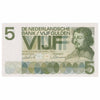 Netherlands 1966 5 Gulden Note, Pick #90a, UNC