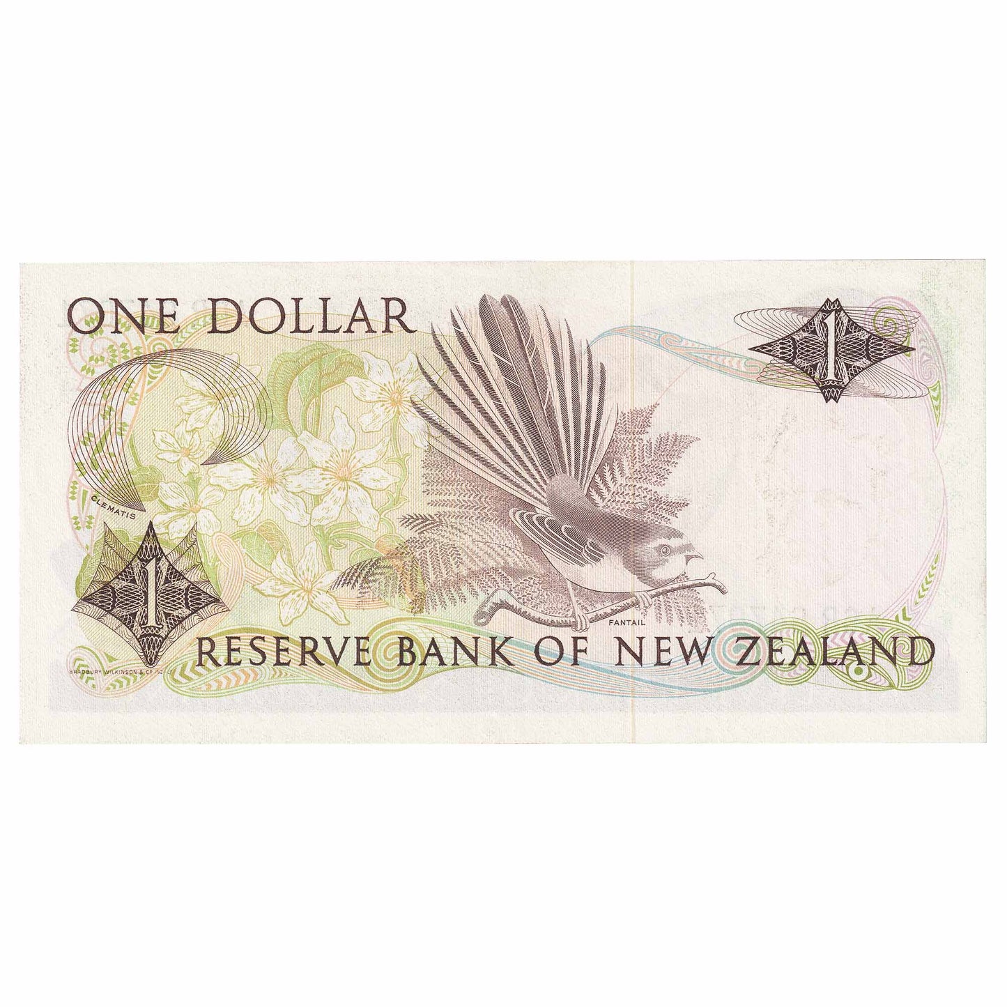 New Zealand 1981-92 1 Dollar Note, Pick #169a, AU-UNC