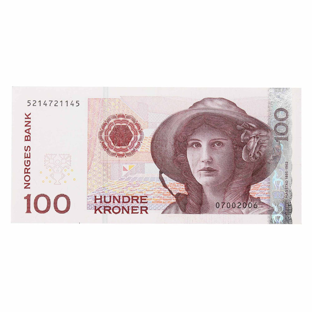 Norway 1995 100 Kroner Note, Pick #47a, UNC