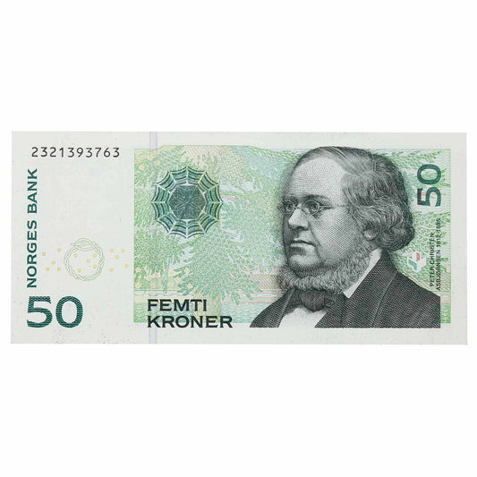 Norway 2005 50 Kroner Note, Pick #46c, UNC