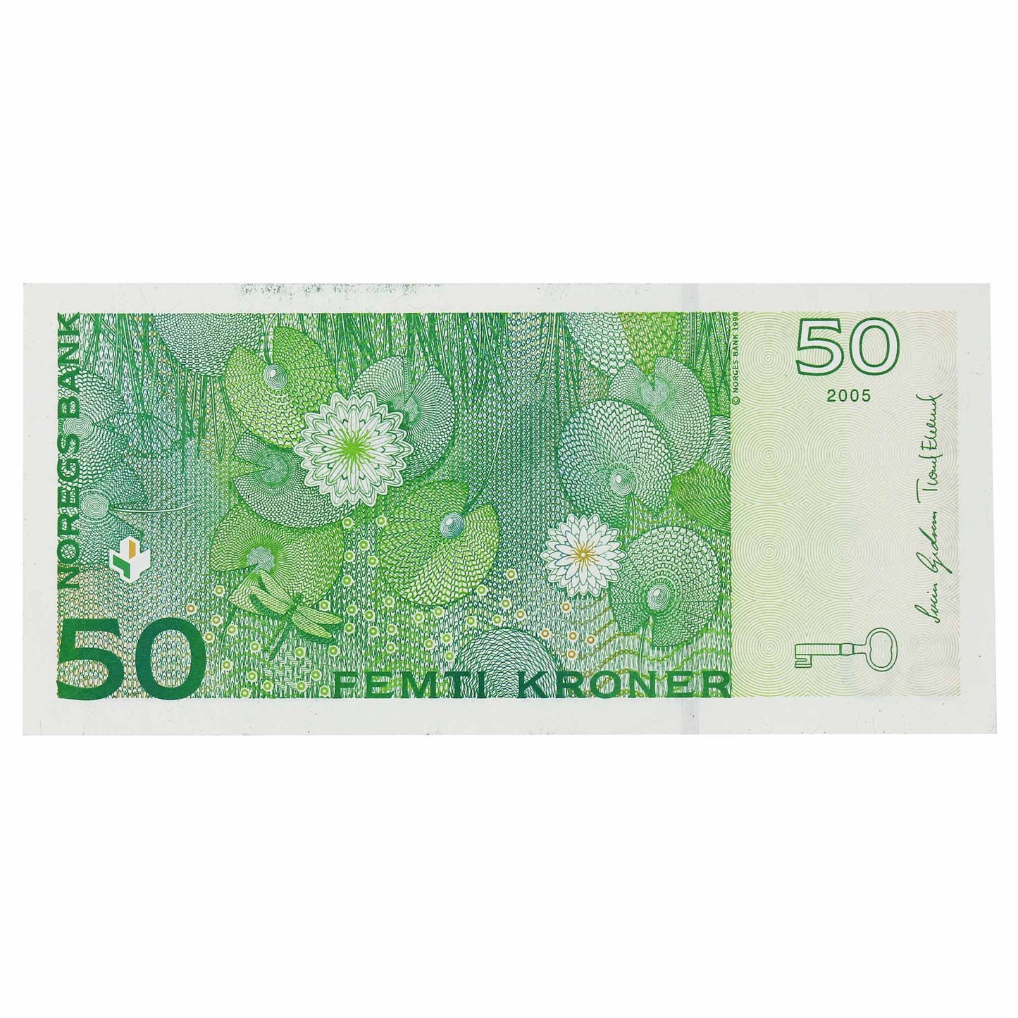 Norway 2005 50 Kroner Note, Pick #46c, UNC