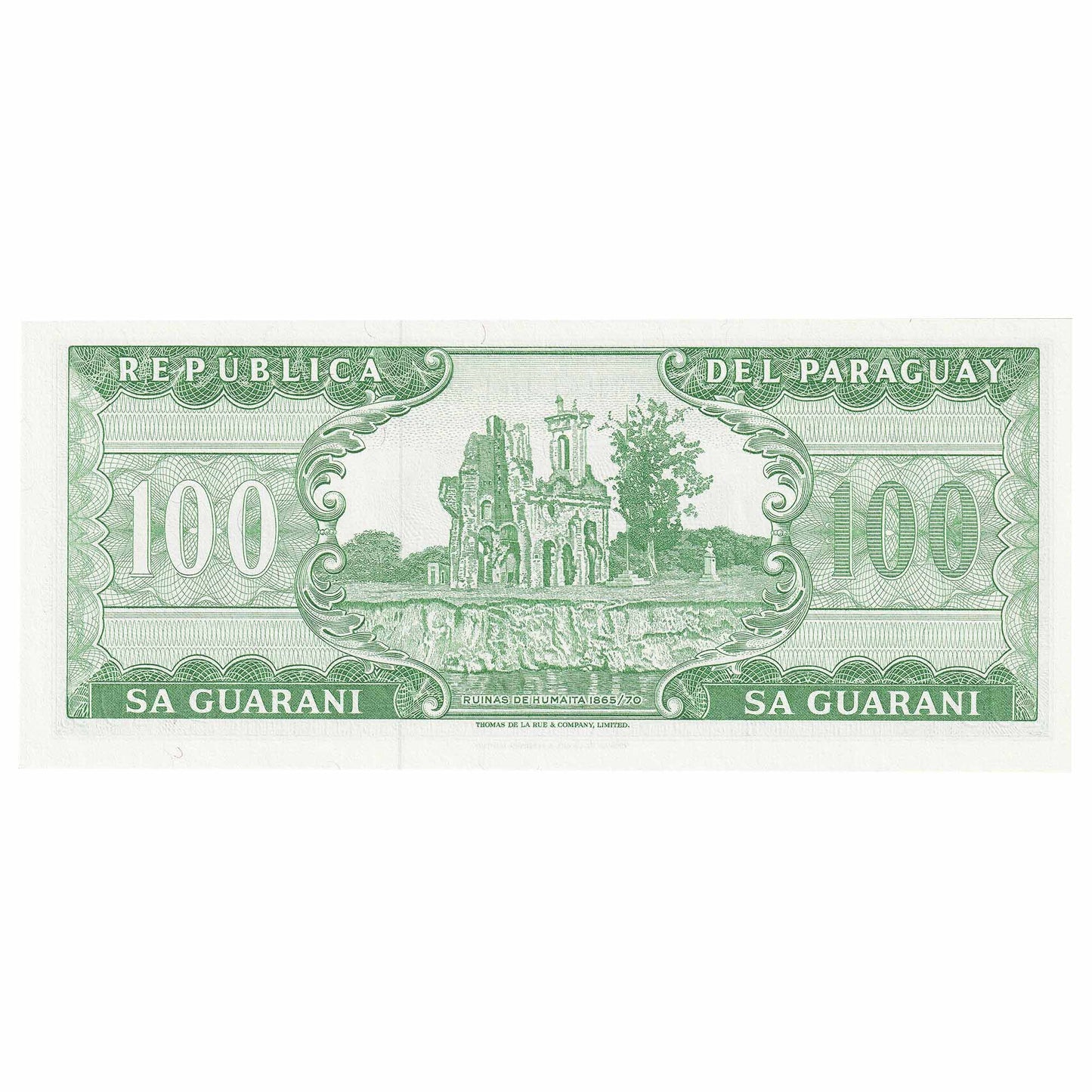 Paraguay L.1952 100 Guaranies Note, Pick #199b, UNC