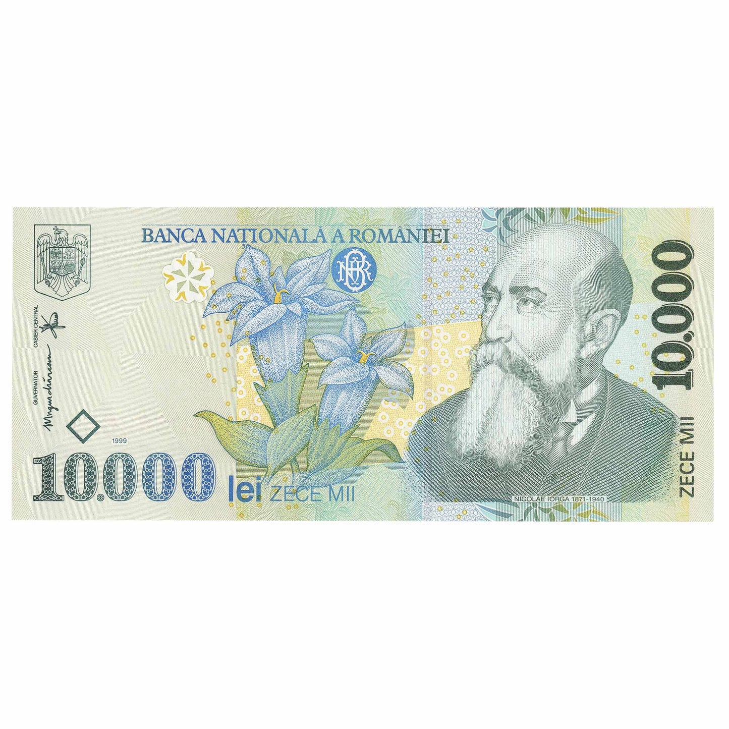 Romania 1999 10,000 Lei Note, Pick #108a, UNC