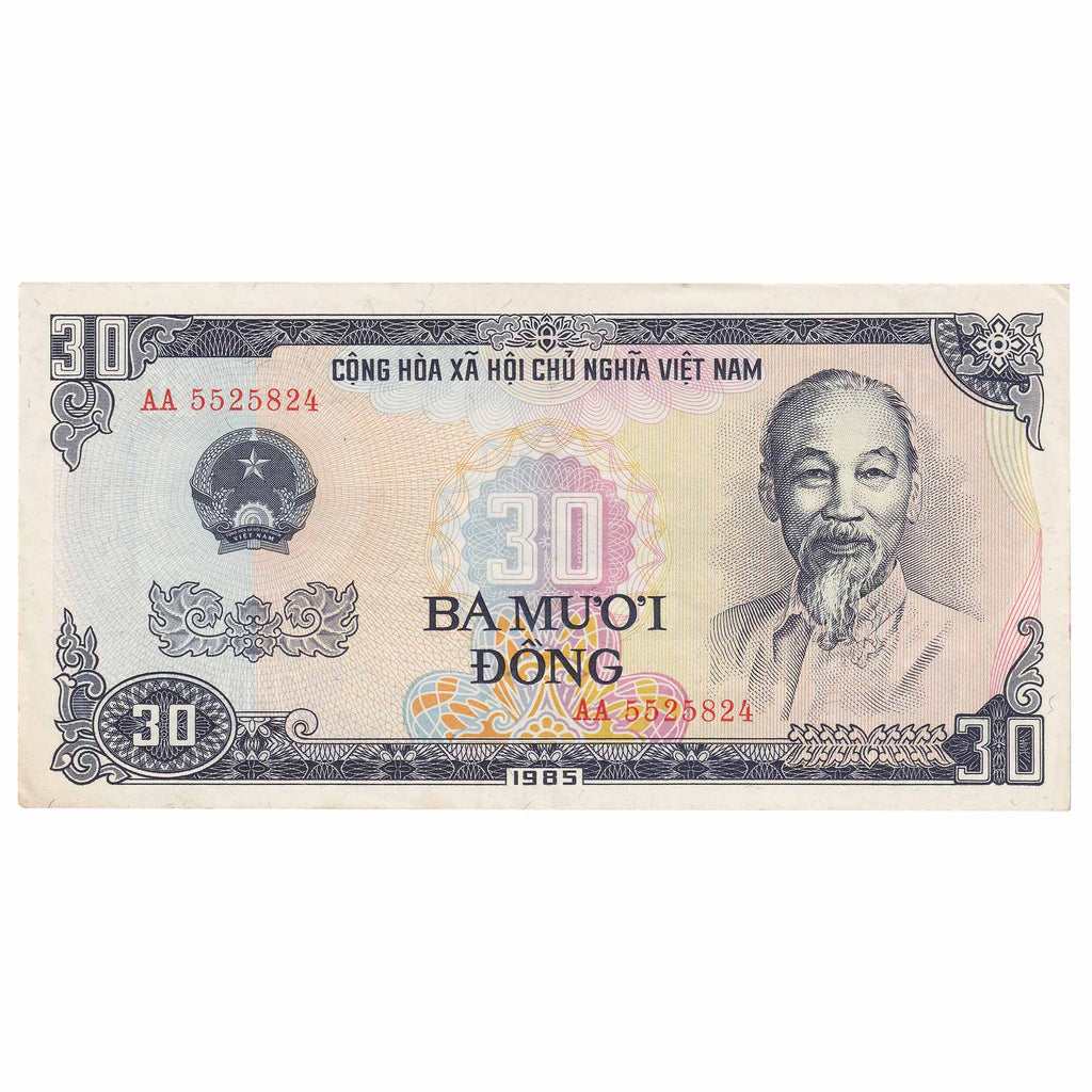 Viet Nam 1985 30 Dong Note, Pick #95, UNC