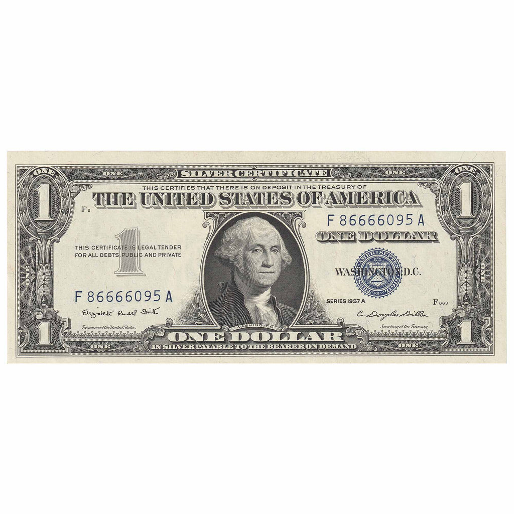 USA 1957 $1 Note, FR #1617, Smith-Dillon, Silver Certificate, EF-AU