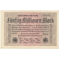 Germany 1923 50 Million Mark Note, EF-AU